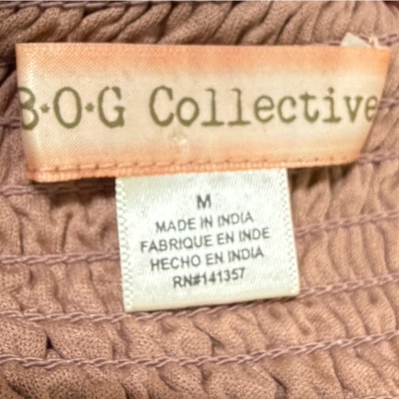 Band of Gypsies-Smocked Floral Bustier Crop Top – Size M – BNWT- BOG Collective - Picture 4 of 9